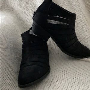 Never worn black ankle booties